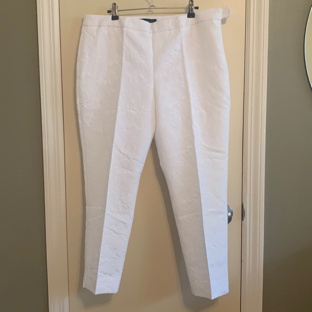Talbots Ankle Length White Slacks